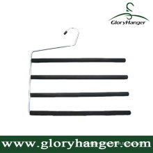 4-Layer Metal Pants Hanger Foam Hanger for Pants